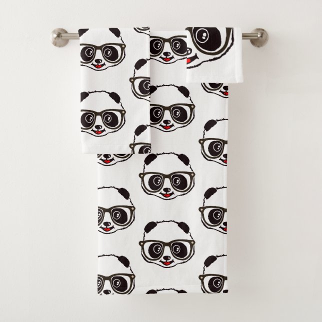 Niedlicher Panda Badhandtuch Set (Insitu)