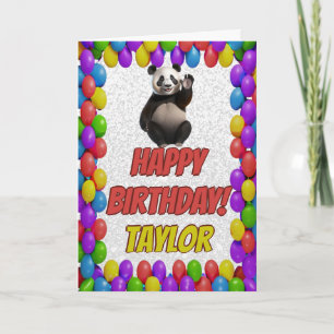 Niedlicher Panda Bär Gruß Geburtstag Karte