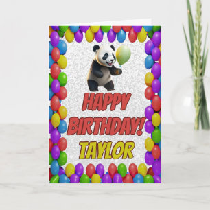 Niedlicher Panda Bär Gruß Geburtstag Karte