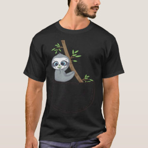Niedlicher Panda-Bär im Pocket-Outfit für Coole Pa T-Shirt