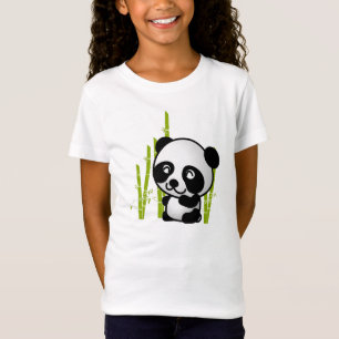 Niedlicher Panda-Bär in einem Bambushain. T-Shirt
