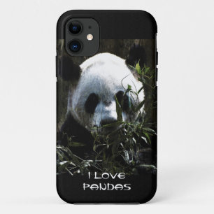 Niedlicher Panda-Bär mit köstlichen Bambus-Blätter Case-Mate iPhone Hülle