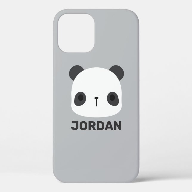 Niedlicher Panda-Bär mit Personalisiertem Namen Case-Mate iPhone Hülle (Rückseite)