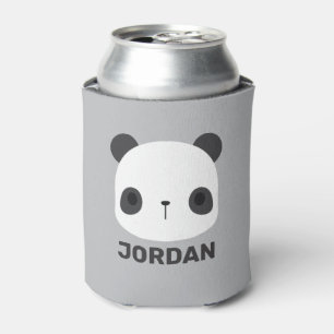 Niedlicher Panda-Bär mit Personalisiertem Namen Dosenkühler