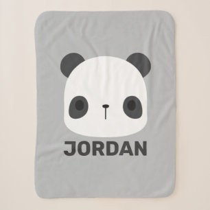 Niedlicher Panda-Bär mit Personalisiertem Namen Sherpadecke