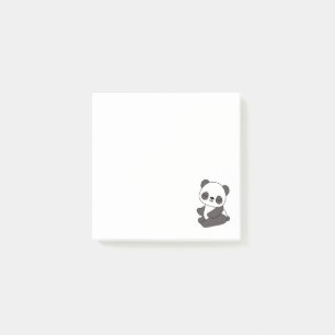 Niedlicher Panda-Bär Post-it Klebezettel
