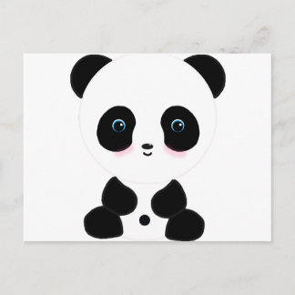 Niedlicher Panda-Bär Postkarte