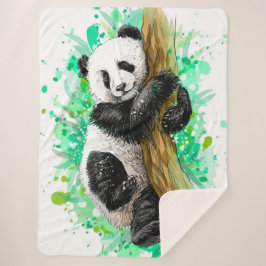 Niedlicher Panda-Bär Sherpadecke
