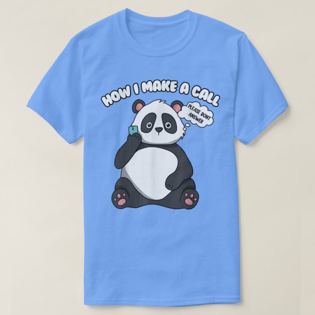 Niedlicher Panda-Bär T-Shirt (Design vorne)