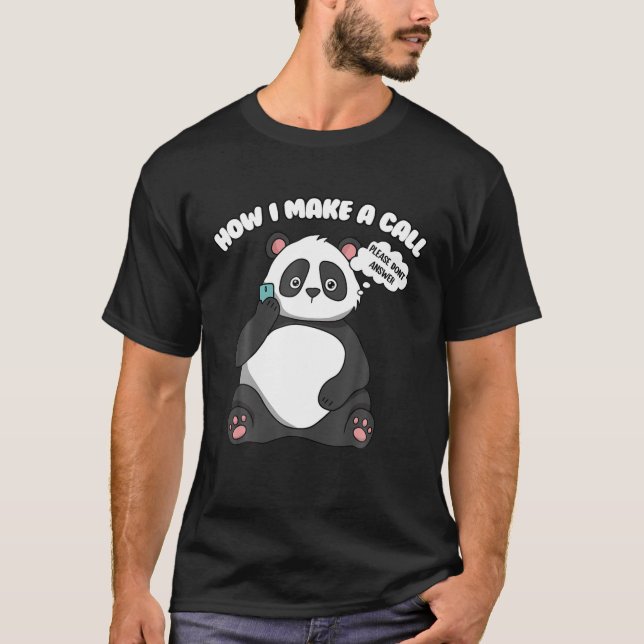 Niedlicher Panda-Bär T-Shirt (Vorderseite)