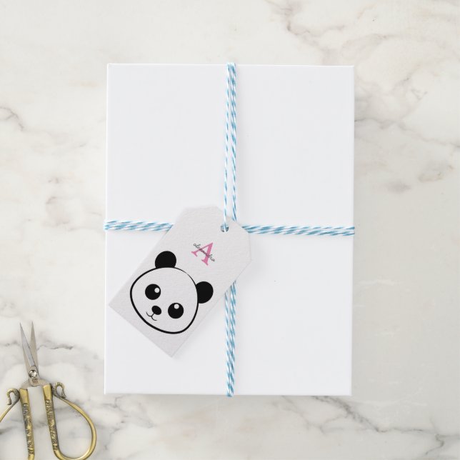 Niedlicher Panda-Bärendrahm Geschenkanhänger (Mit Garn)