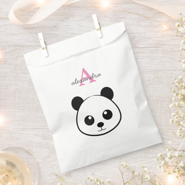 Niedlicher Panda-Bärendrahm Geschenktütchen (Ausgeschnitten)