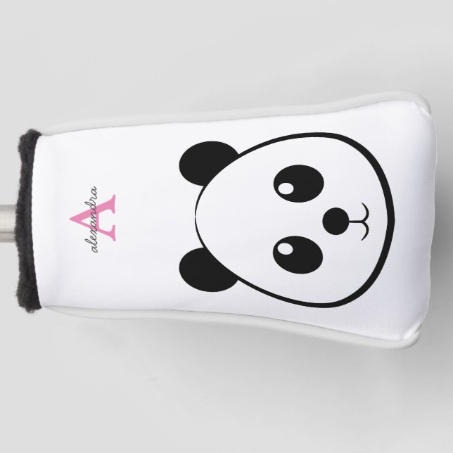 Niedlicher Panda-Bärendrahm Golf Headcover (Vorderseite)