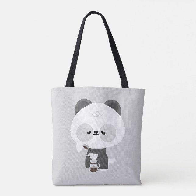 Niedlicher Panda-Barista (Rückseite)