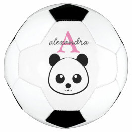 Niedlicher Panda Bear Custom Monogram - Personalis Fußball