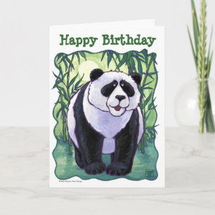 Niedlicher Panda Bear Happy Birthday Karte