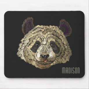 Niedlicher Panda Bear Nature Animal Personalisiert Mousepad