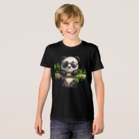 Niedlicher Panda-Becher mit Brille aus Bambus