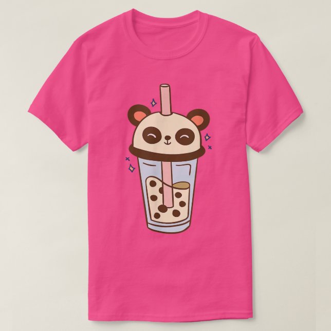 Niedlicher Panda Bubble Tea Kawaii Outfit Bubble T T-Shirt (Design vorne)