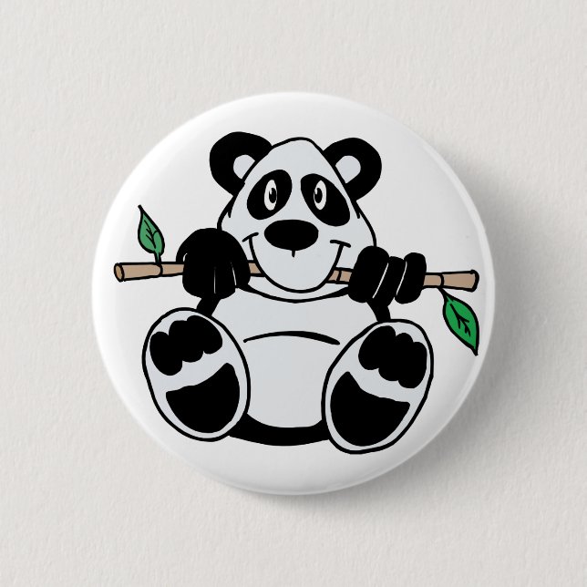 Niedlicher Panda Button (Vorderseite)