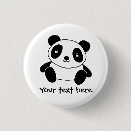 Niedlicher Panda Button