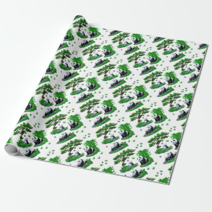 niedlicher Panda-Cartoon Geschenkpapier