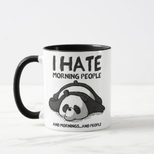 niedlicher Panda-Cartoon-Zitat Tasse