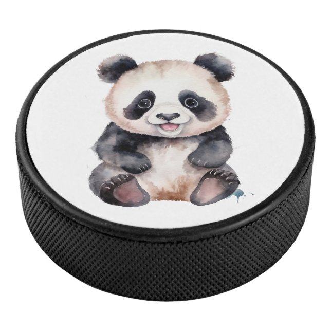Niedlicher Panda Eishockey Puck (3/4)