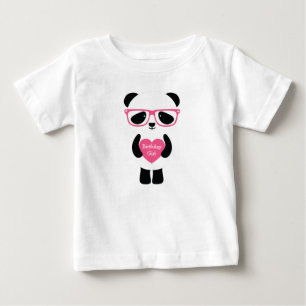 Niedlicher Panda-Geburtstag Baby T-shirt