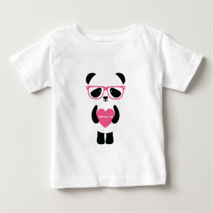 Niedlicher Panda-Geburtstag Baby T-shirt