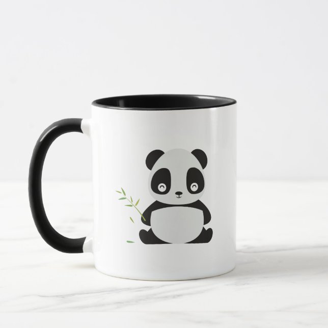 Niedlicher Panda-gestalteter Kaffee-Cup Tasse (Links)