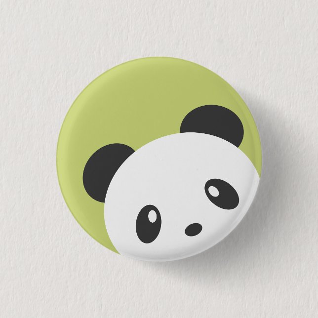 Niedlicher Panda-Knopf Button (Vorderseite)