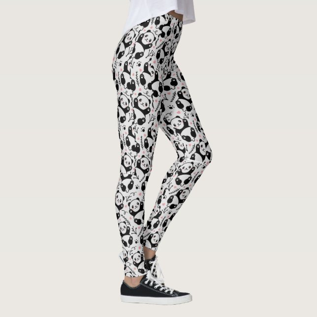 Niedlicher Panda Leggings (Rechts)