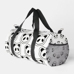 Niedlicher Panda-Muster-Turnbeutel Duffle Bag