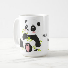 Niedlicher Panda-Name Kaffeetasse