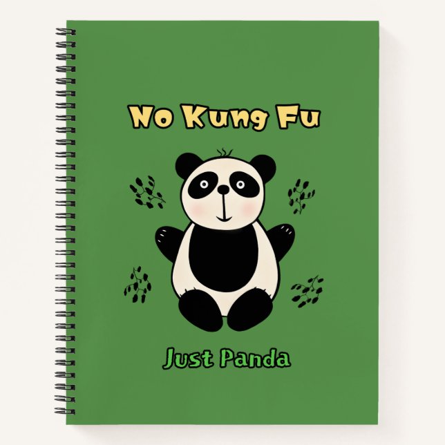 Niedlicher Panda Notizbuch (Vorderseite)