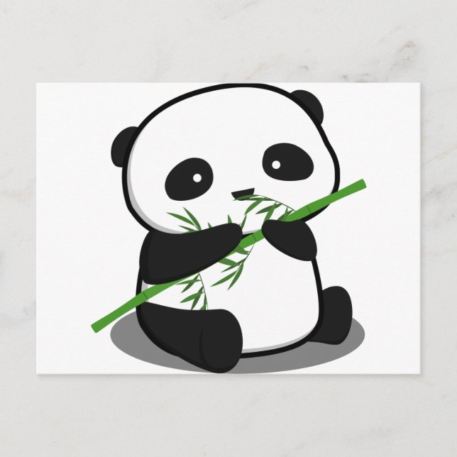 Niedlicher Panda Postkarte (Vorderseite)