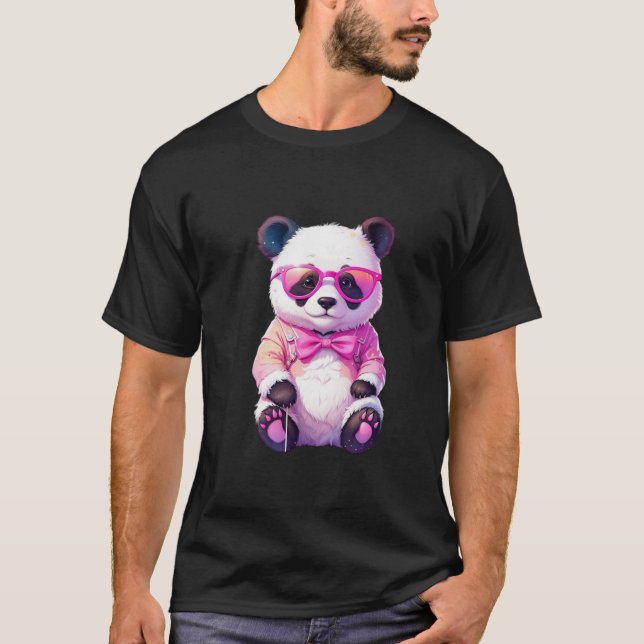 niedlicher Panda T-Shirt (Vorderseite)