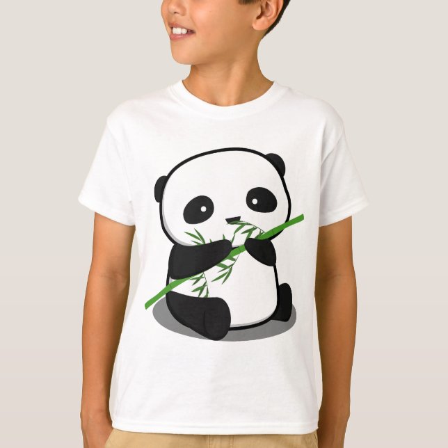 Niedlicher Panda T-Shirt (Vorderseite)