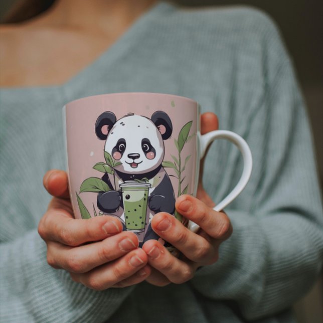 Niedlicher Panda-Tee mit Blase, Boba-Tee Verwandlungstasse (Von Creator hochgeladen)