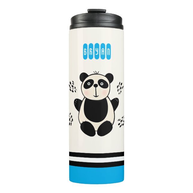 Niedlicher Panda Thermosbecher (Vorderseite)