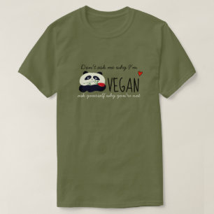 Niedlicher Panda Vegan T-Shirt