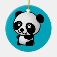 Niedlicher Pandabär aus Schwarz und Weiß