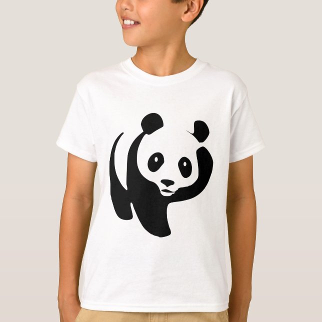 Niedlicher Pandabär T - Shirt (Vorderseite)
