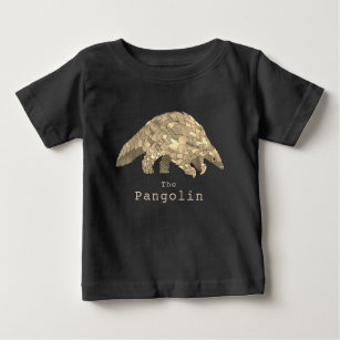 Niedlicher Pangolin-gefährdeter Tierschutz  Baby T-shirt