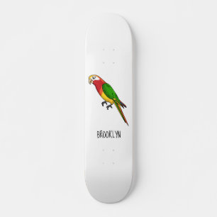 Niedlicher Papagei-Cartoon Skateboard