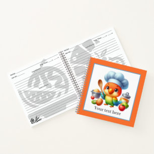 Niedlicher Papagei Koch Kochen Liebhaber Notizbuch