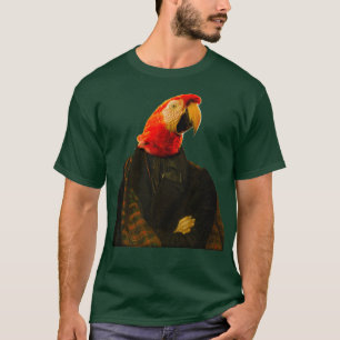 Niedlicher Papagei Macaw unterscheidet Royal Dog P T-Shirt