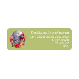 Niedlicher Papagei unter tropischen Blume Pistazie