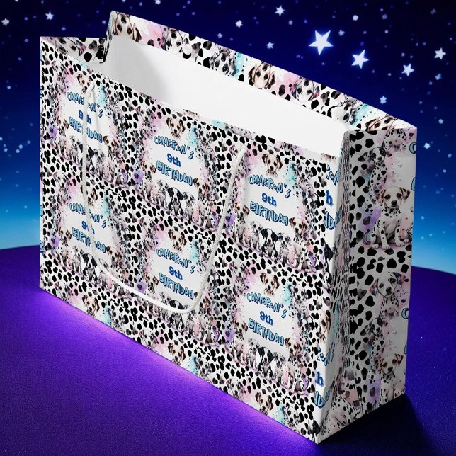 Niedlicher Pastagericht Dalmatiner Welpe Wasserfar Große Geschenktüte (Von Creator hochgeladen)